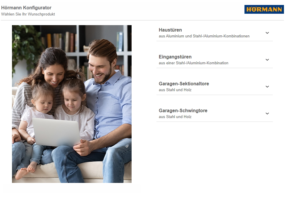 Hörmann Türen und Tore Konfigurator
