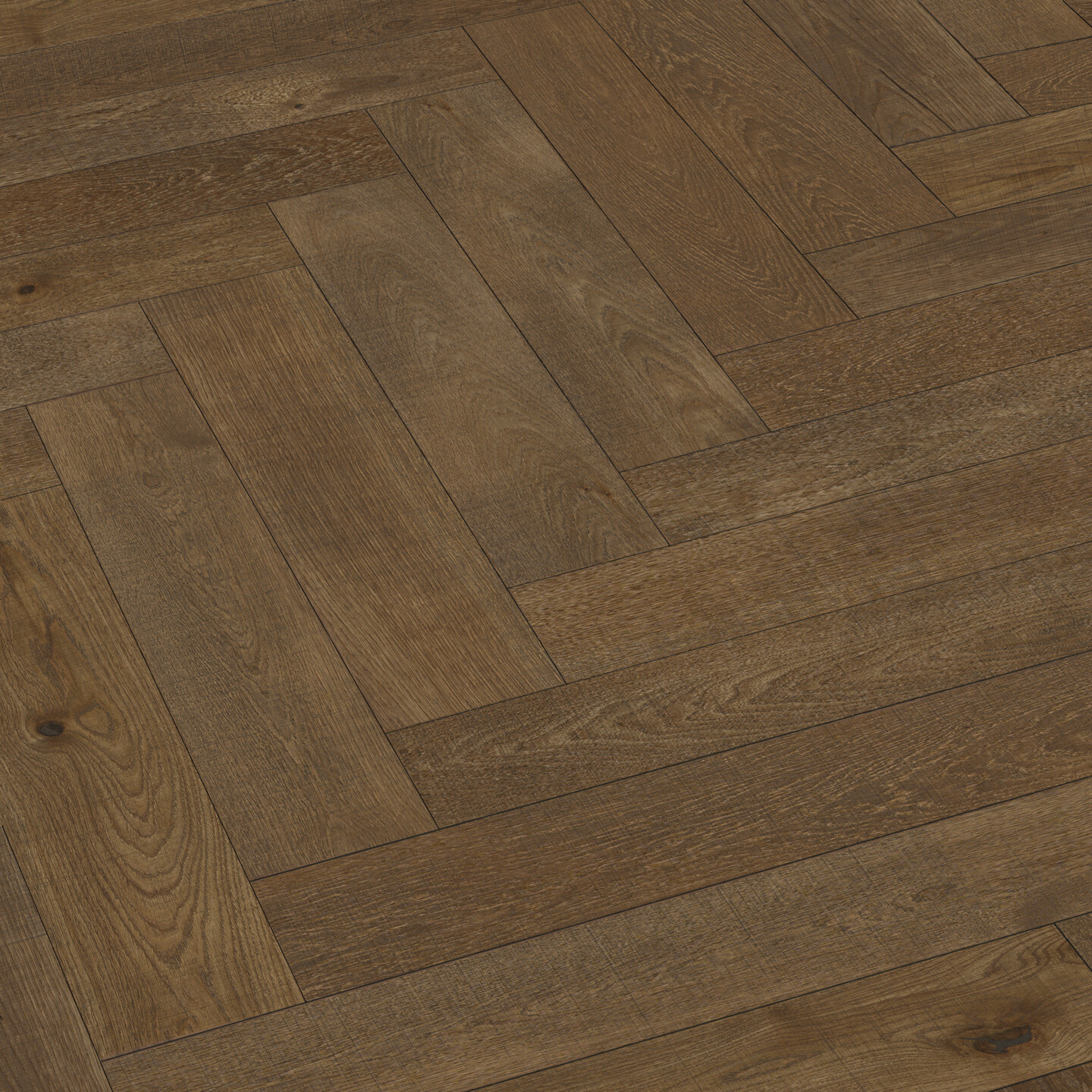 MeisterWerke Lindura-Holzboden HS 500 Fischgrätformat Eiche classic olivgrau Vintage-Struktur, gebürstet 8926 - ultramattlackiert