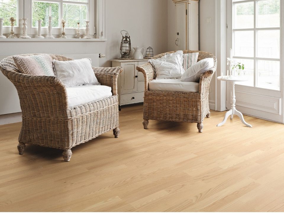  HARO Parkett Serie 4000 Esche articweiß Country