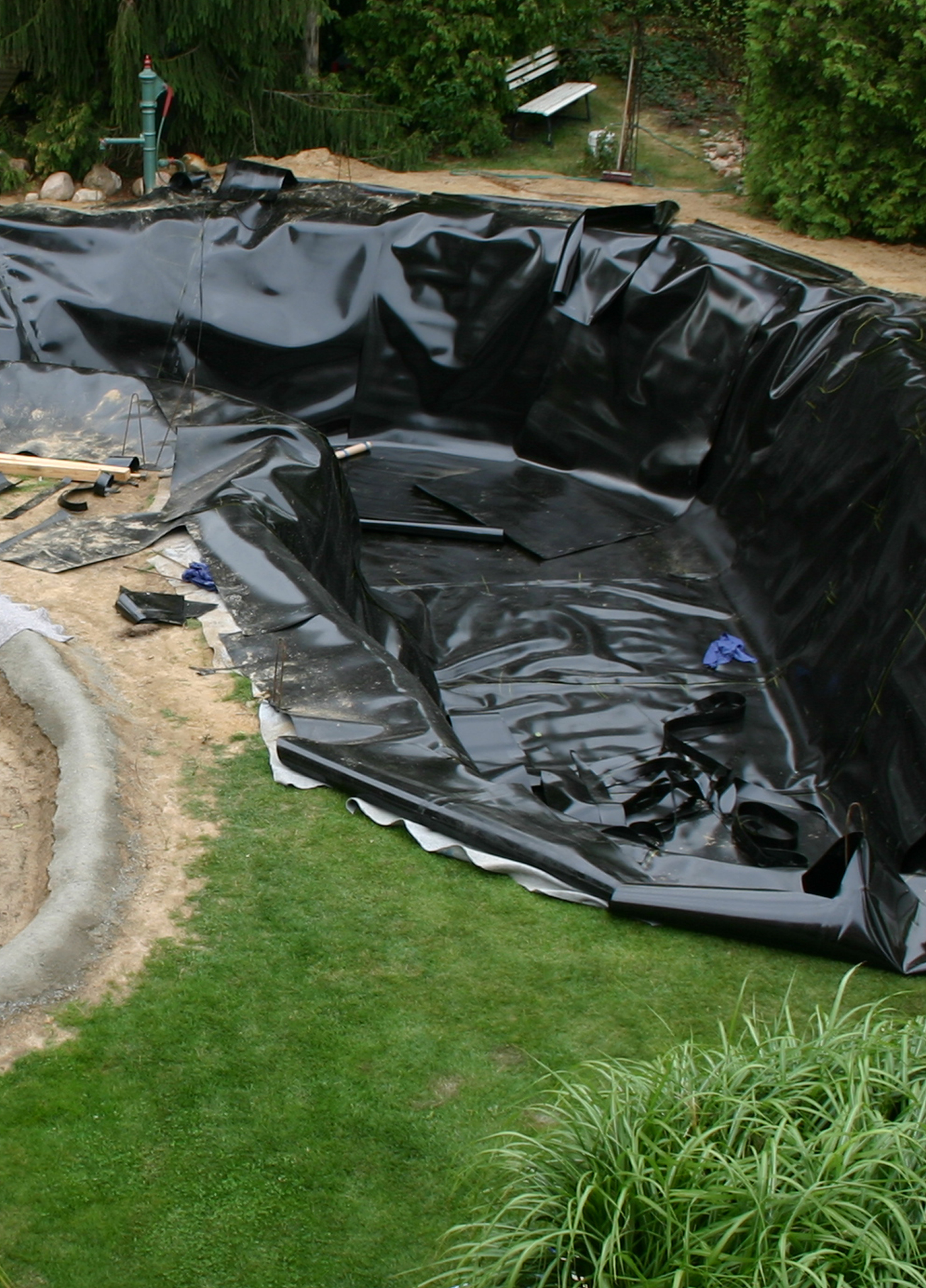 Teichfolie - Informationen und Teichfolienberechnung