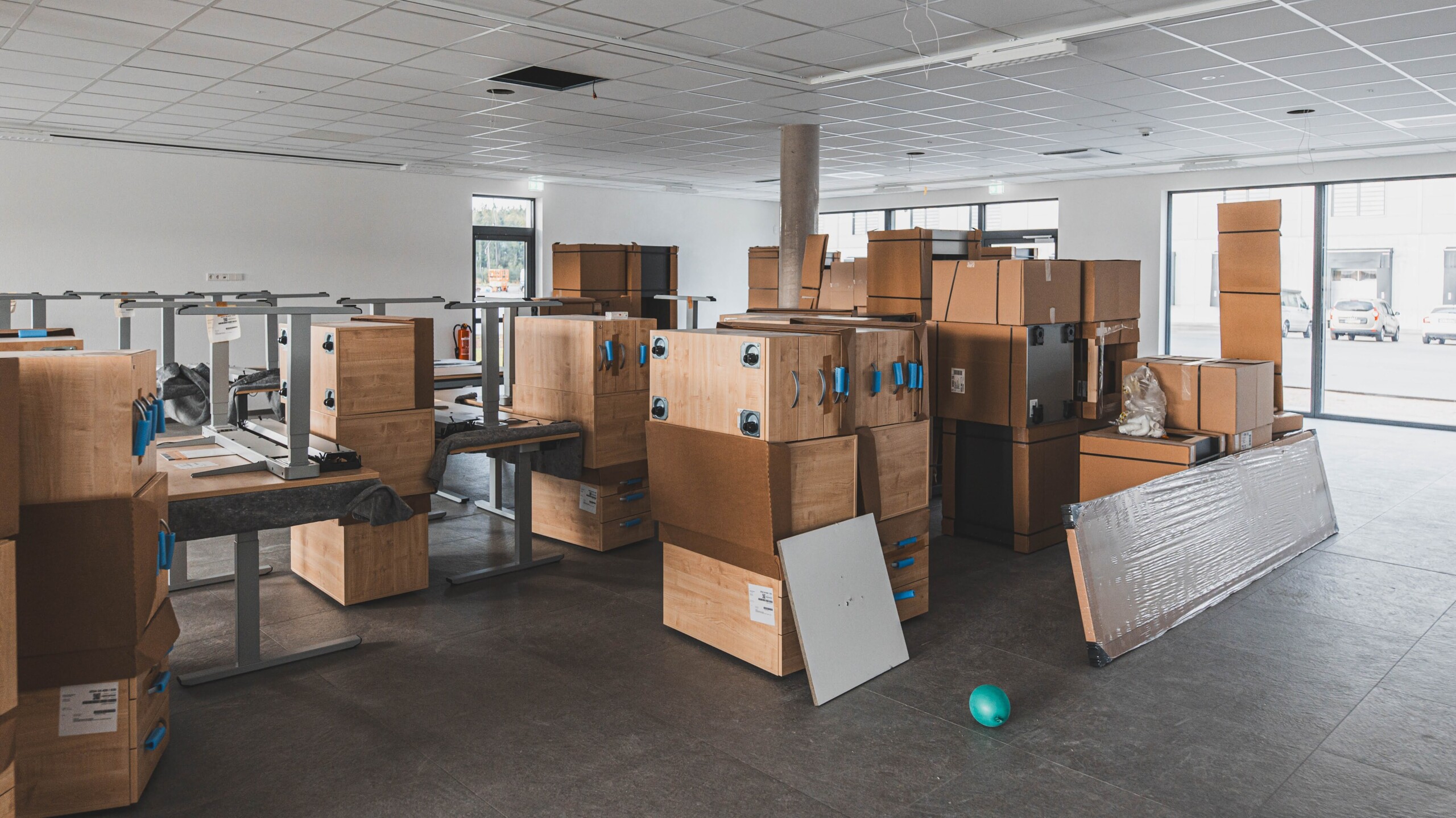 Alle Möbel sind schon da...