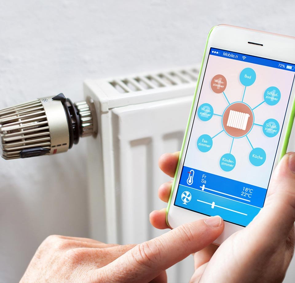 Stets die richtige Temperatur: steuern mit dem Smartphone.