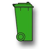 Abfallbehälter 80 liter