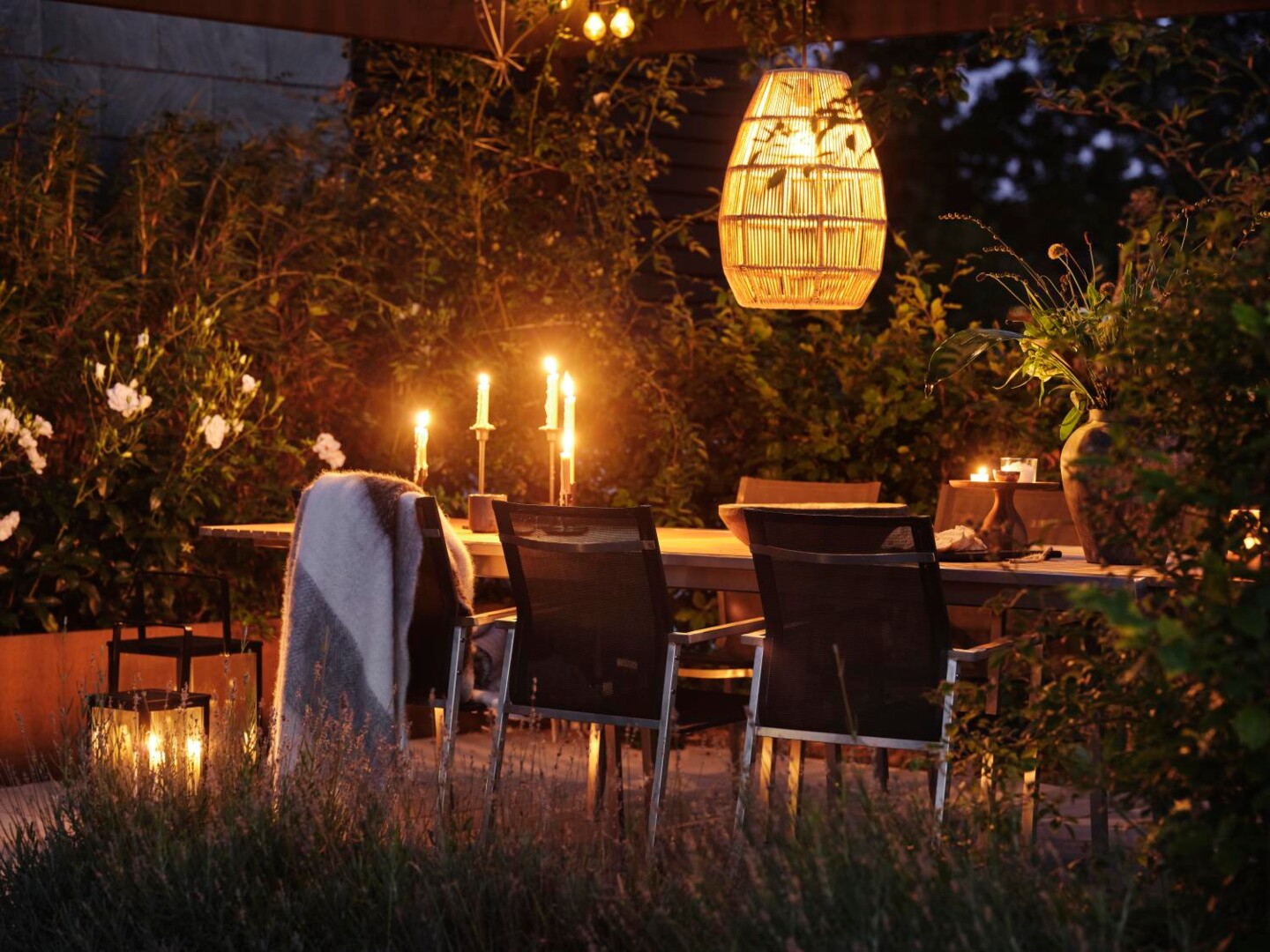 Brafab Lampenschirm Hängeleuchte PAMIR Ø 38 x H 53 cm, Polyrattan