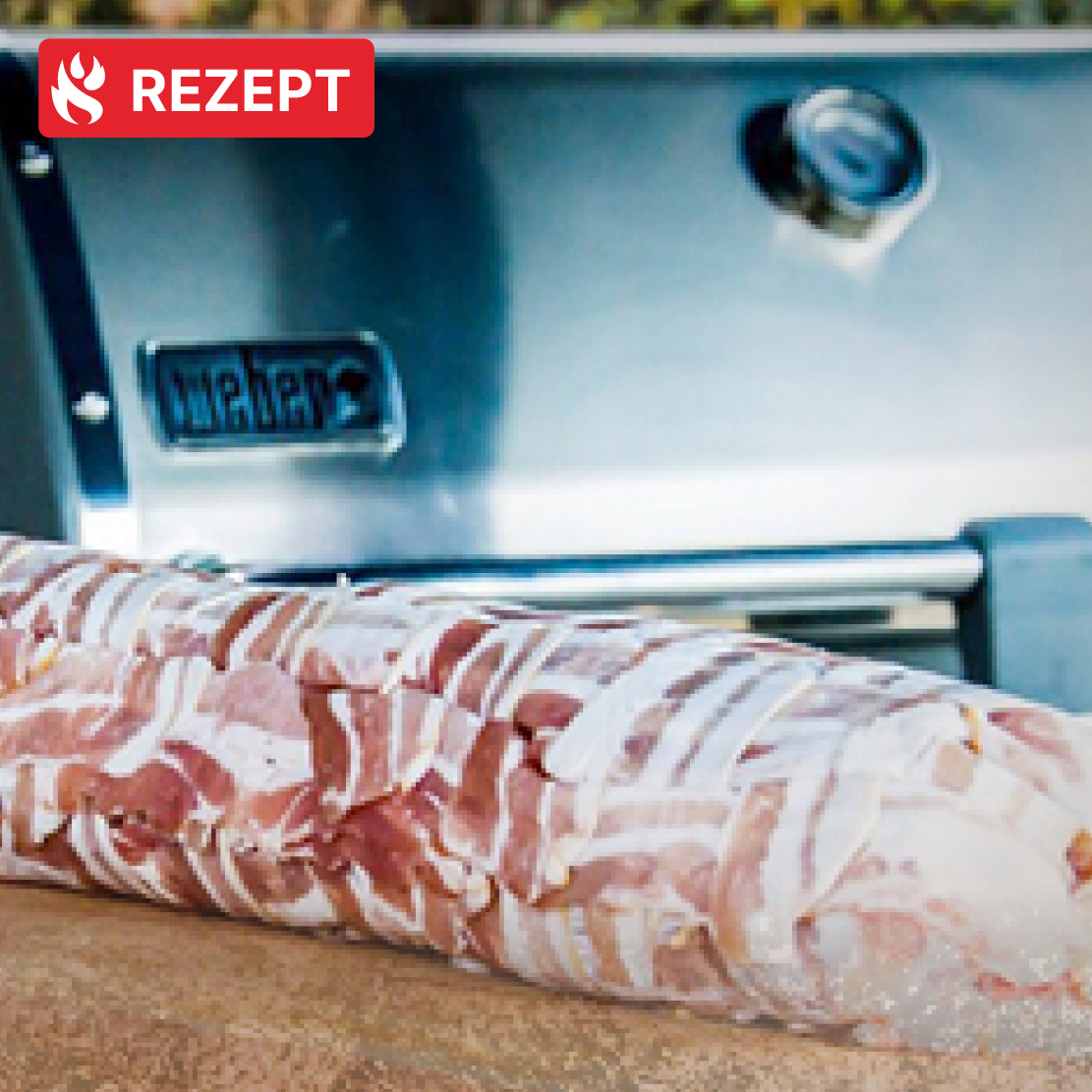 80 cm Bacon Bomb vom Weber Genesis II LX 440 GBS