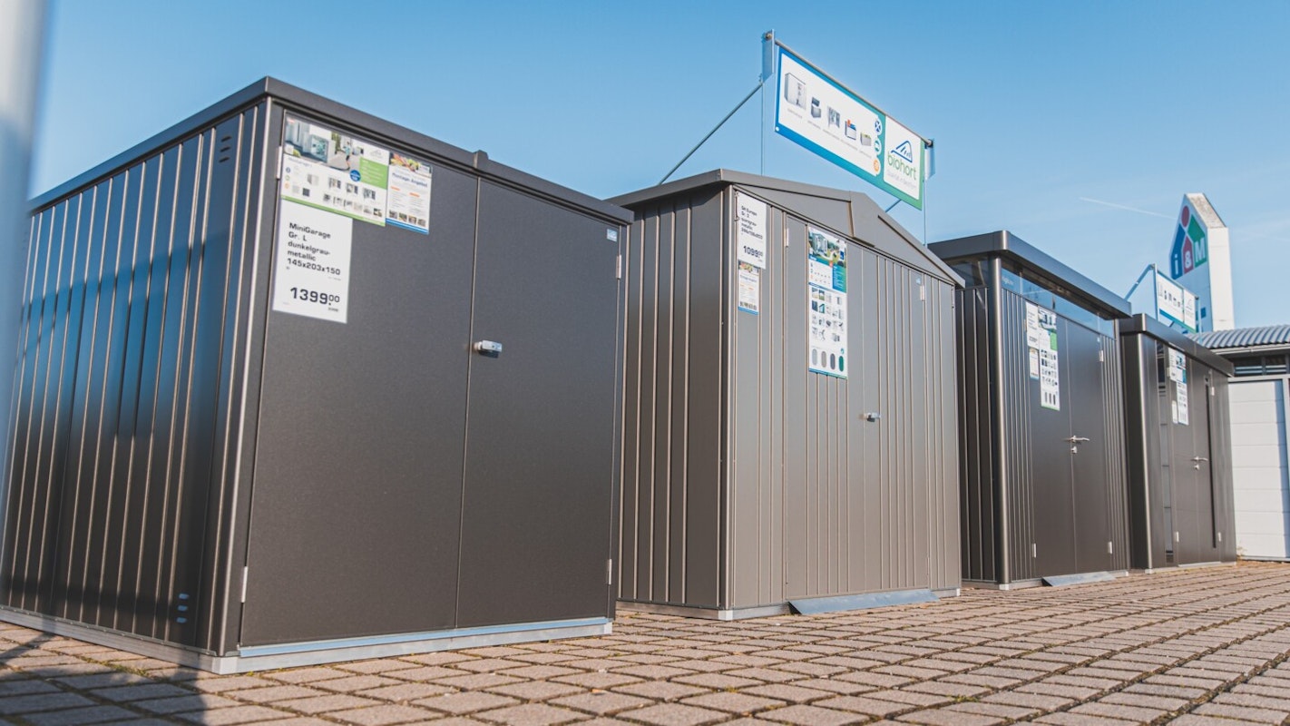 Biohort Metall-Gerätehäuser Gerätehäuser aus Metall von Biohort