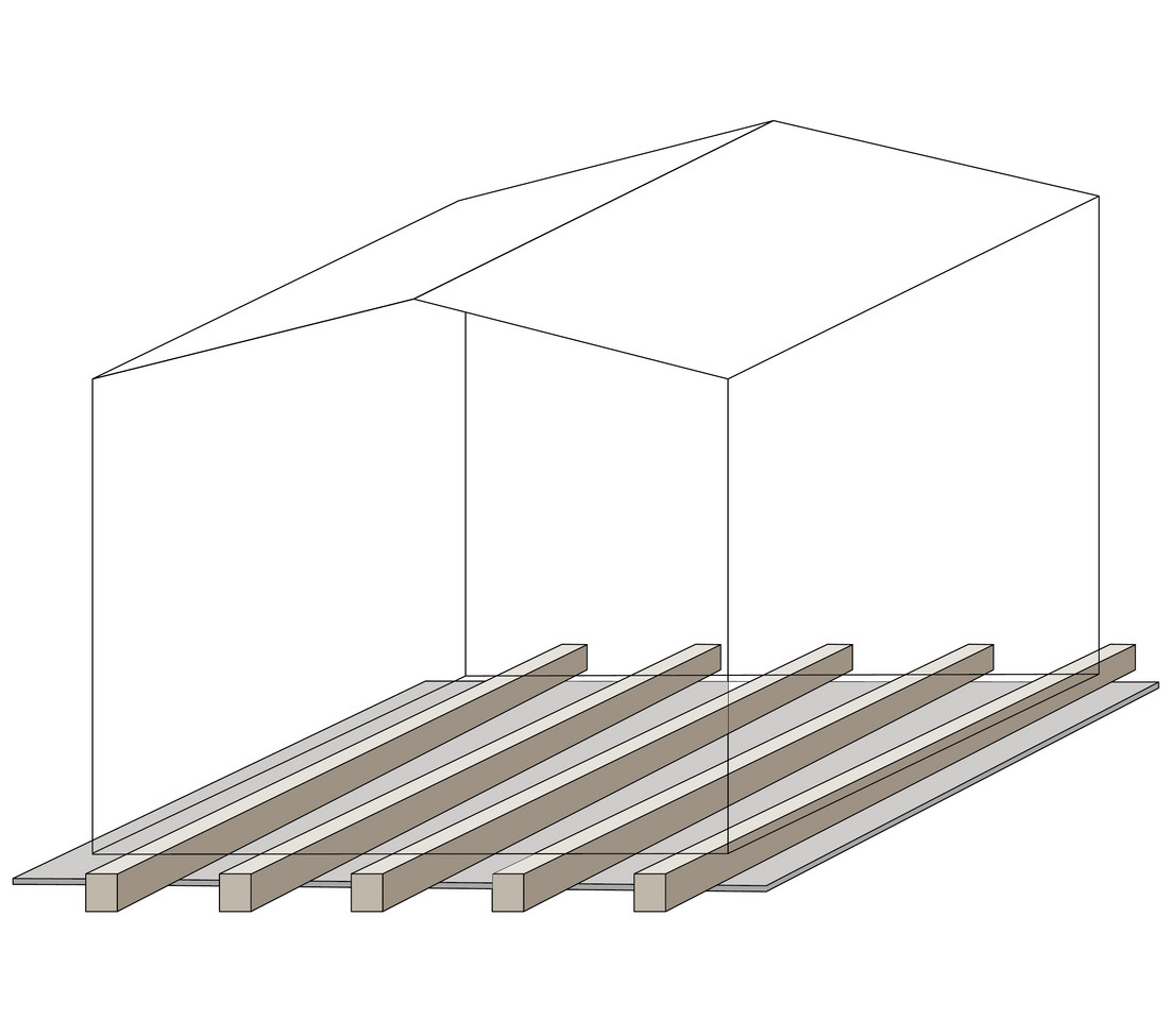 Beispiel für Fundament: Plattenfundament