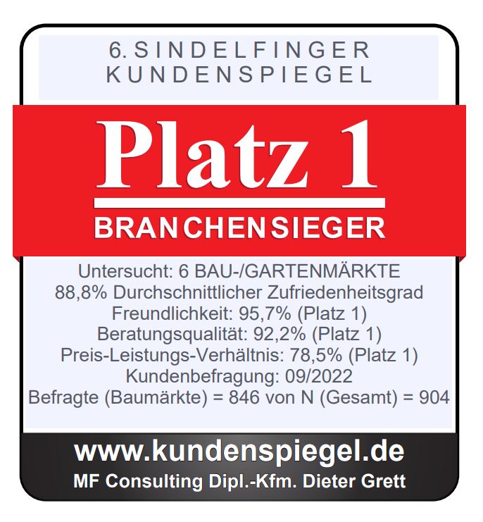 Platz 1 Branchensieger