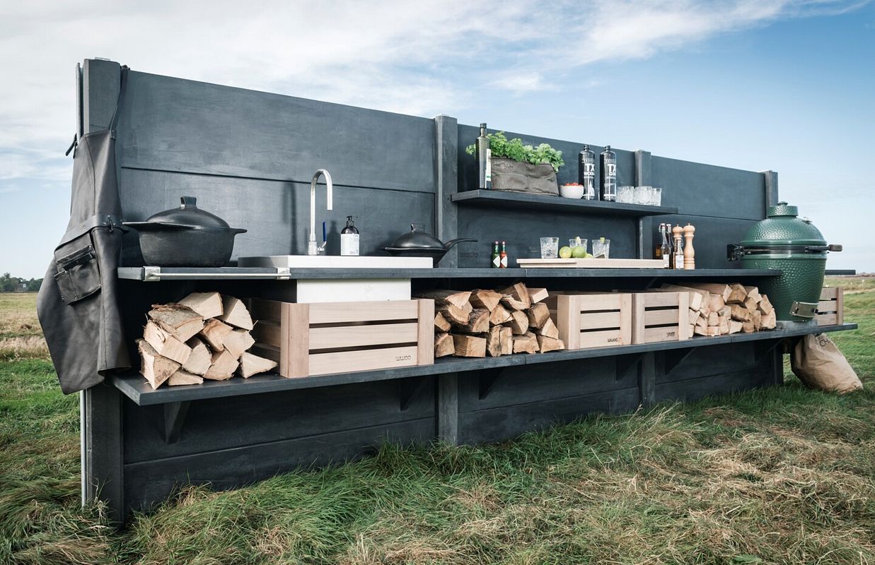 Die Outdoorküche von WWOO ist aus Beton