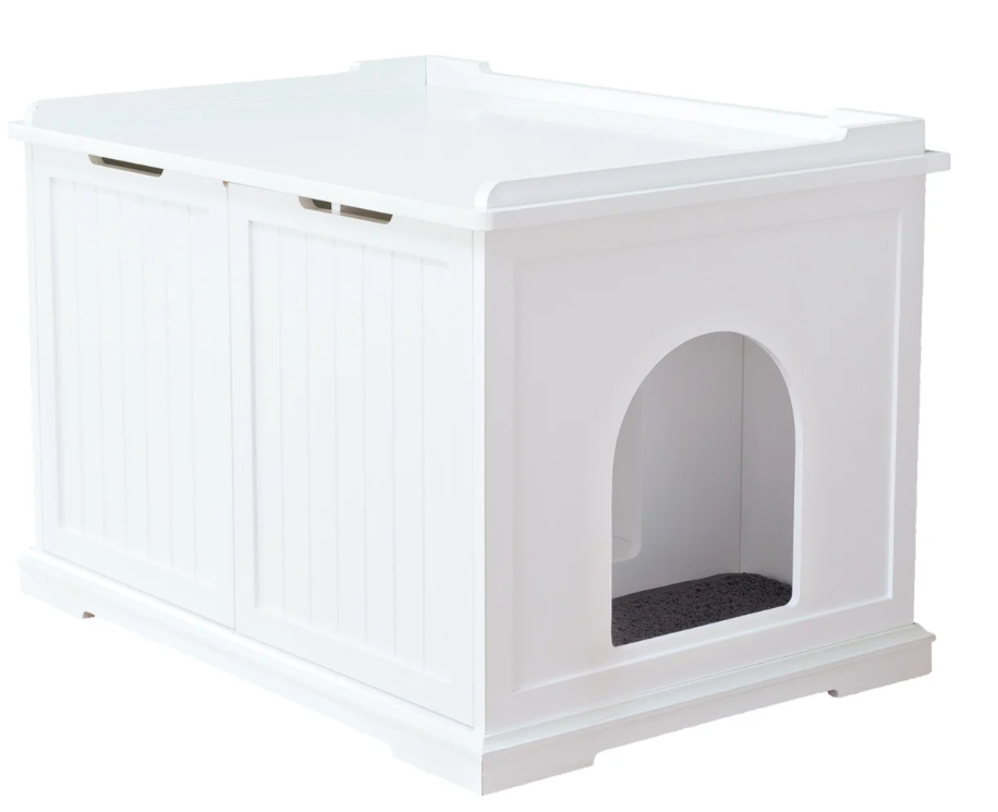 TRIXIE Katzenhaus XL 75x53x51cm weiß Katzentoilette
