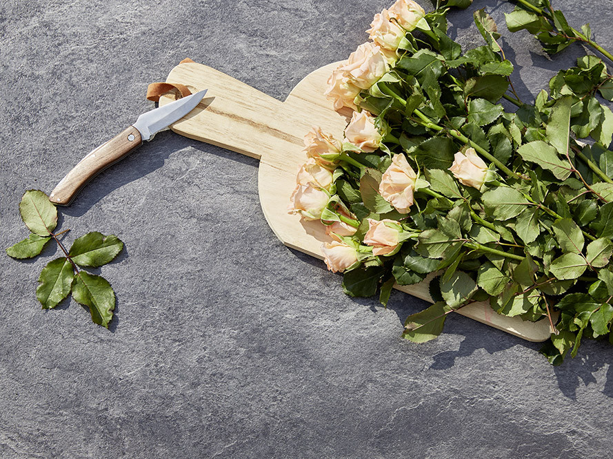 Diamond Garden Tischplatte aus HPL mit schönen Strukturen