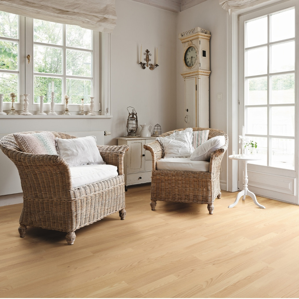  HARO Parkett Serie 4000 Esche articweiß Country