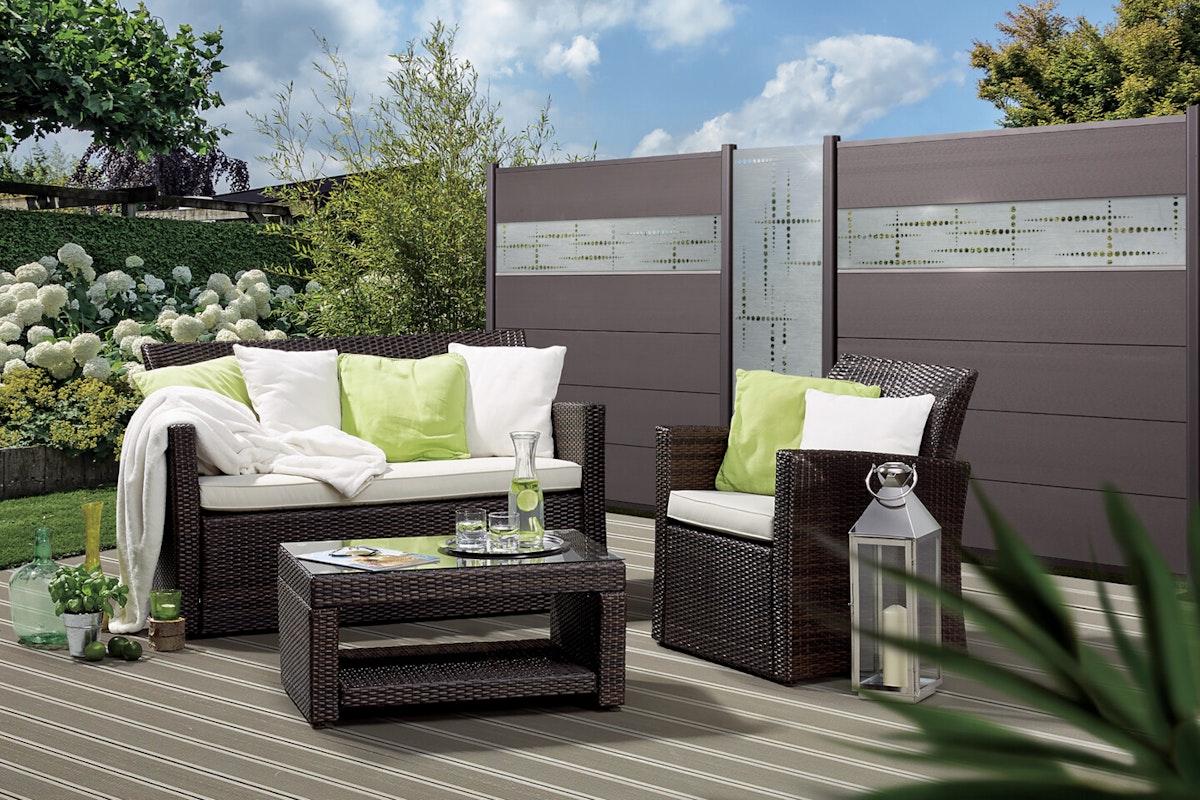 TraumGarten System WPC XL Zaun-Set TraumGarten System WPC XL Zaun-Set