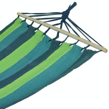 Garden Pleasure Hängematte aus buntem Baumwoll-Mischgewebe