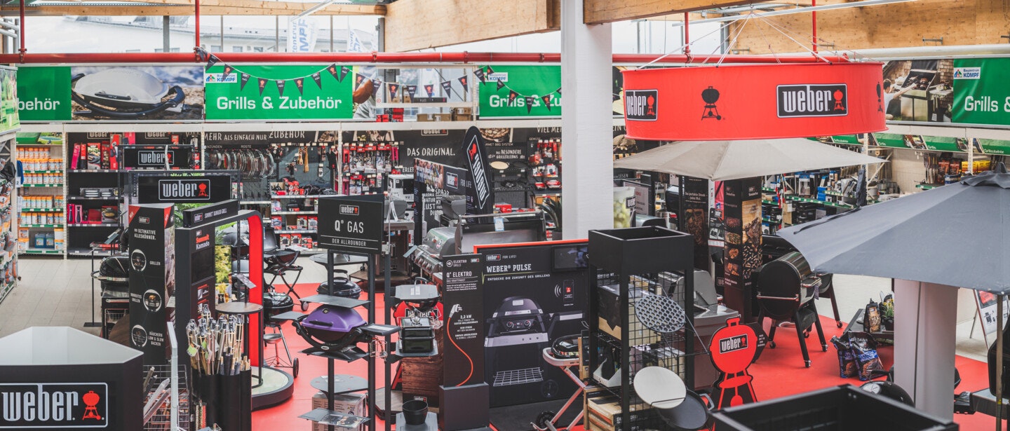 Weber Grills im Bauzentrum KÖMPF Besuchen Sie die Weberausstellung in unseren KÖMPF Baumärkten in Calw und Sindelfingen