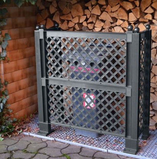 KHW Mülltonnenspalier, anthrazit 