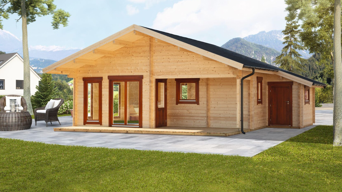 Wolff Finnhaus Gartenhaus Ferienhaus Odenwald 92-B