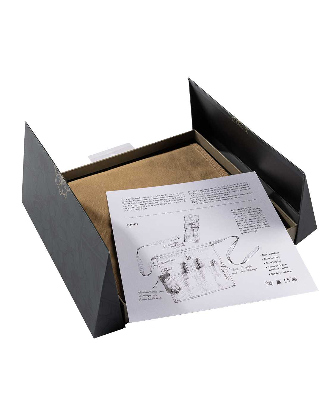 Werkzeugschürze in Geschenkbox