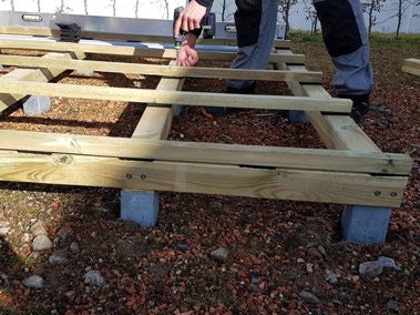 Fundamenterstellung Fundamentrahmenhölzer Fundamenterstellung Fundamentrahmenhölzer