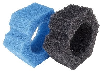 Oase Ersatzschwamm Set BioPress 6000 / 8000 / 10000 / 12000. Das Ersatzschwamm-Set besteht aus zwei schwarzen und zwei blauen Schwämmen.