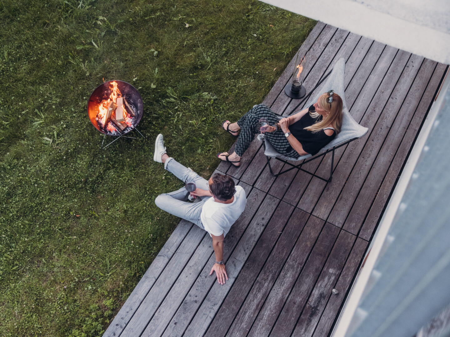 höfats BOWL 57 Feuerschale mit Sternfuß