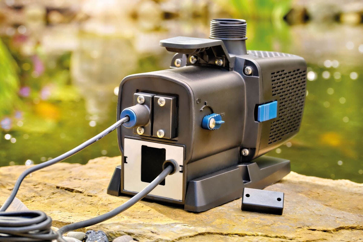 Rückansicht Oase Teichpumpe Aquarius Eco Premium 9500 Rückansicht Oase Teichpumpe Aquarius Eco Premium 9500
