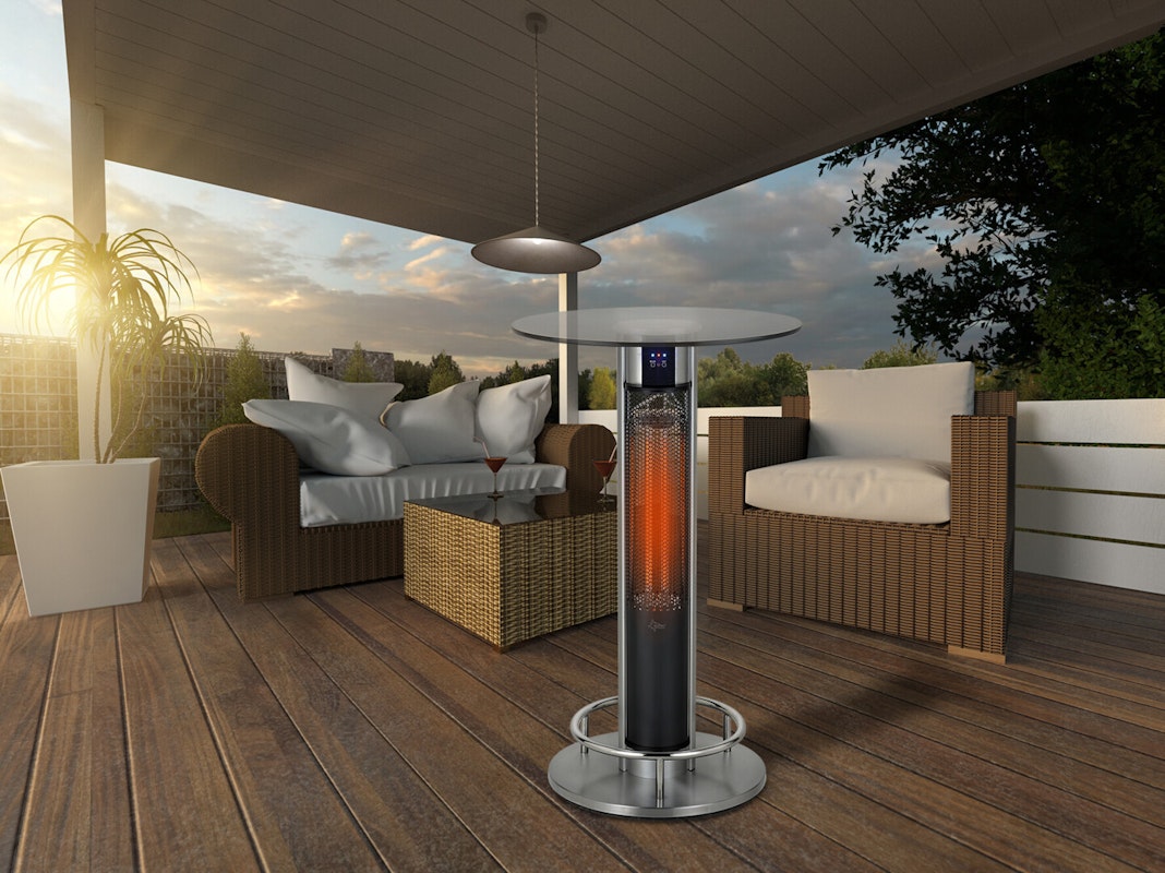 Suntec Heat Patio 1600 glasstable 110 cm Suntec Heat Patio 1600 glasstable 110 cm