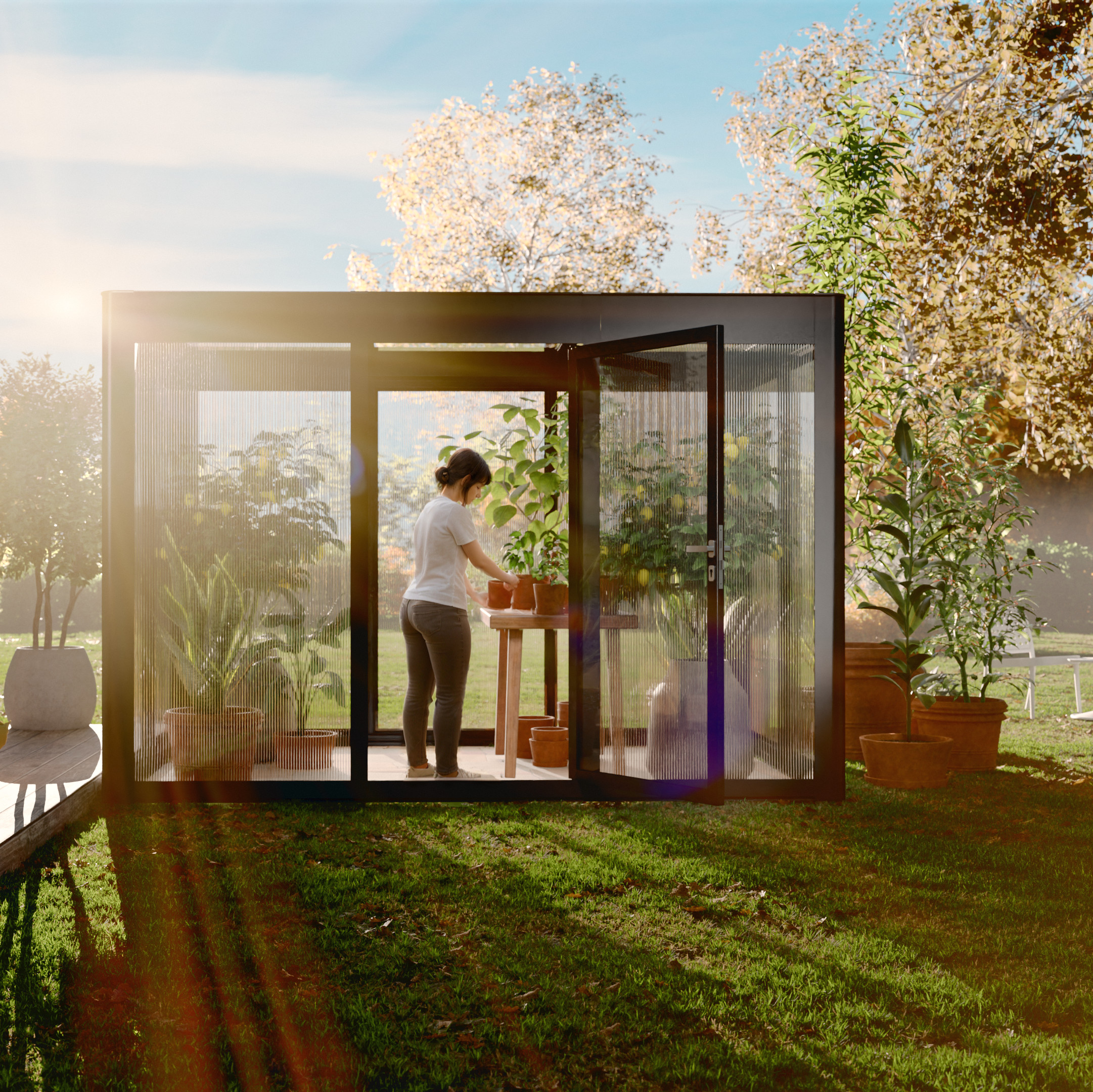 SunElements Gewächshäuser mit Photovoltaik