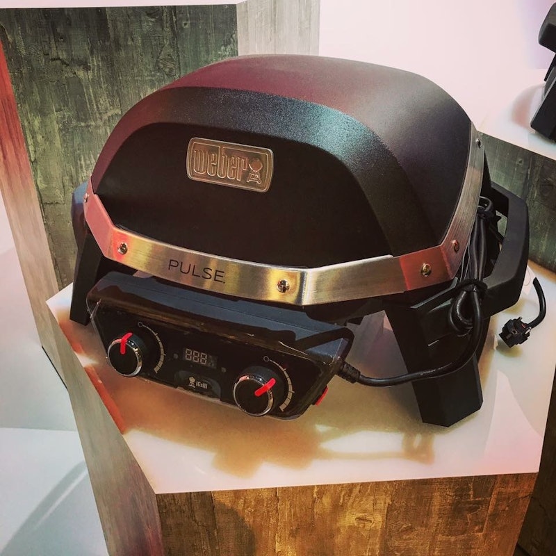 Elektrogrill auf Säule Elektrogrill auf Säule