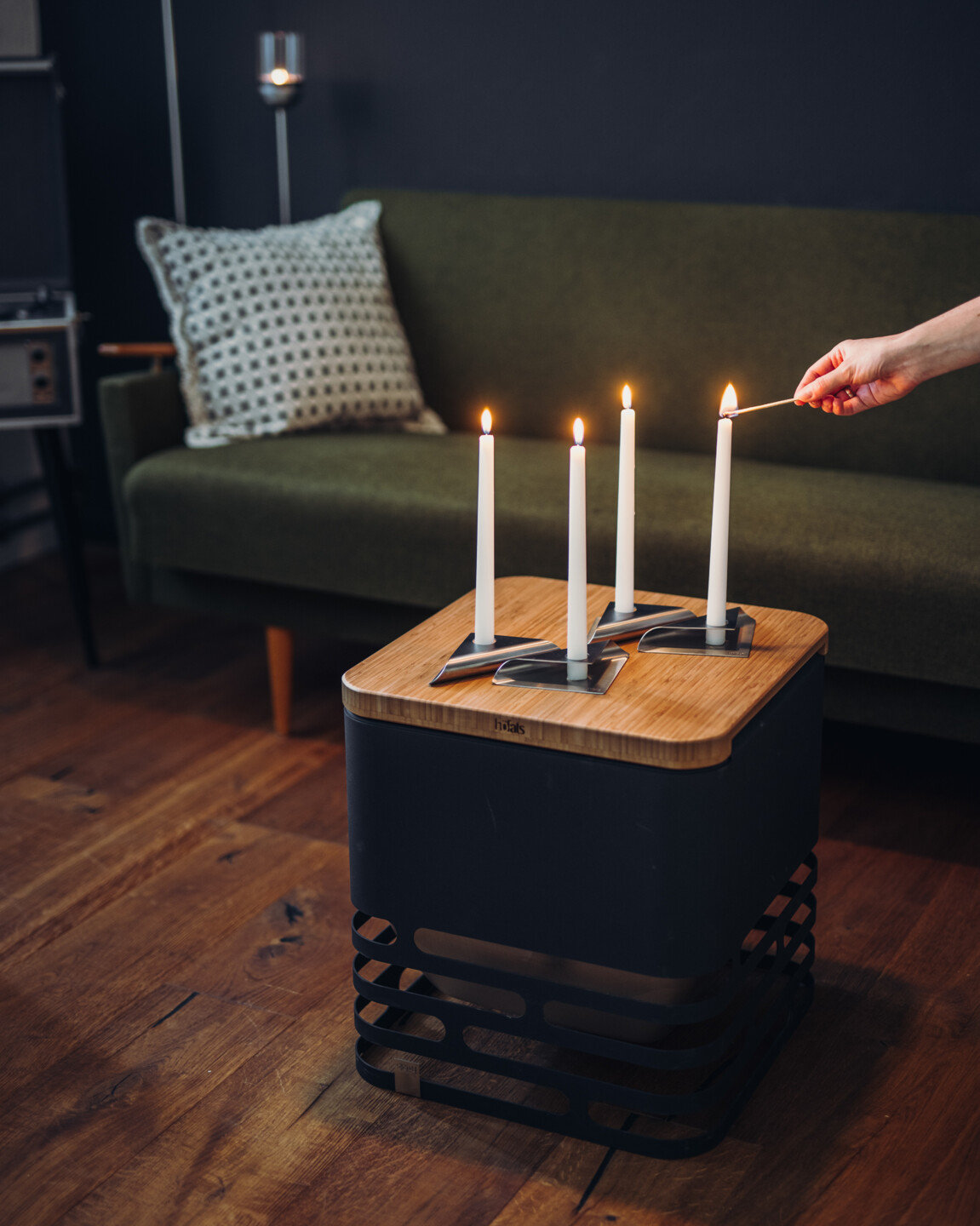 Stilbolle Kerzenhalter