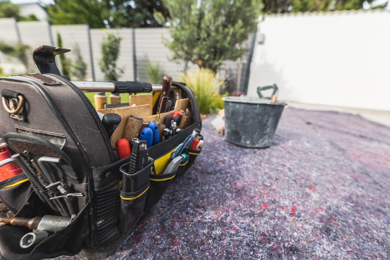 Aufbau eines Sichtschutzzauns