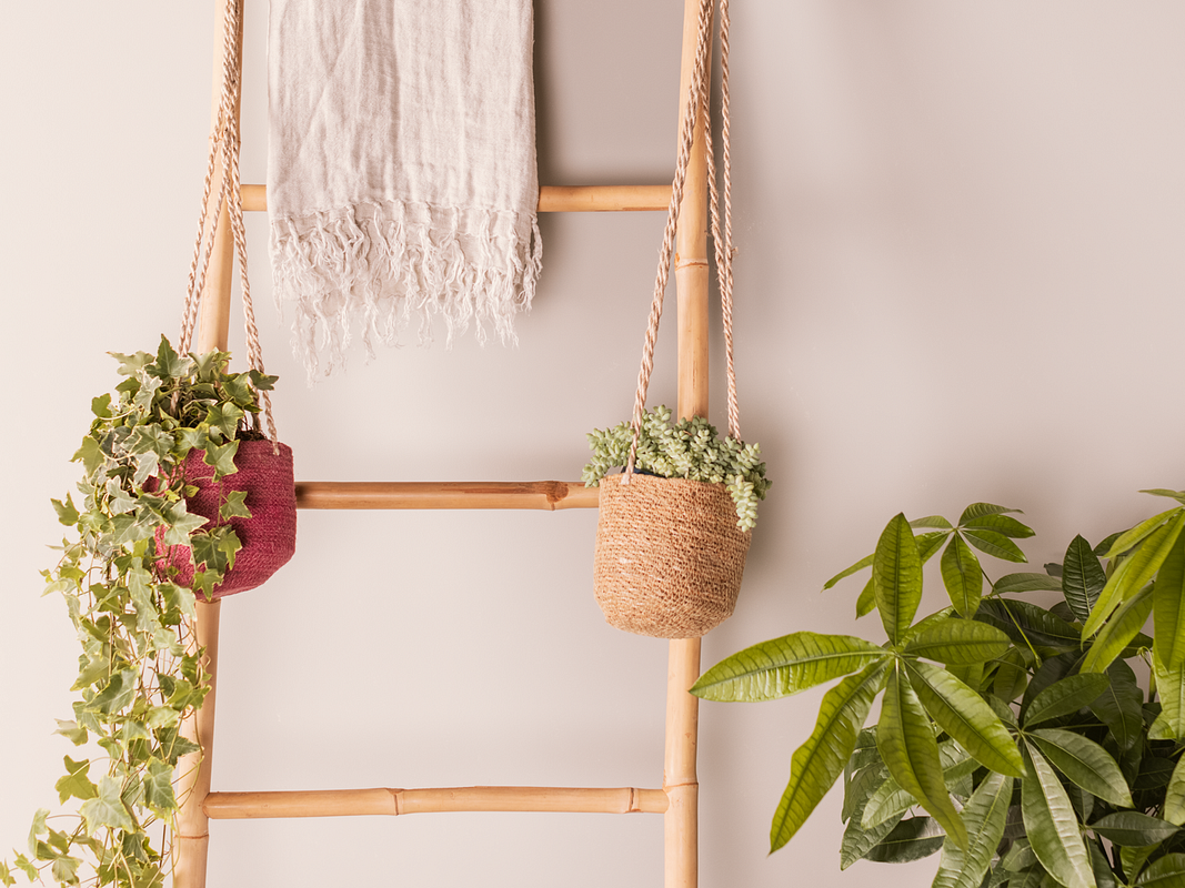 Wikholm form Design Hängetopf aus Jute in natur