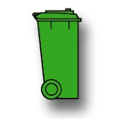 Abfallbehälter 140 Liter