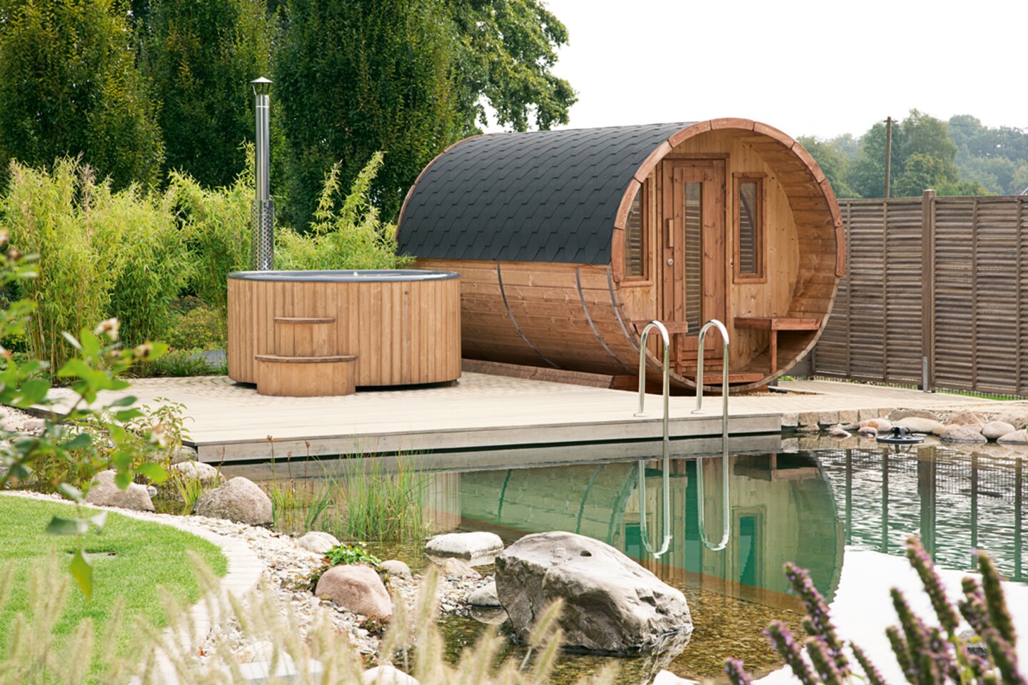 Wolff Finnhaus Saunafass 400 de luxe