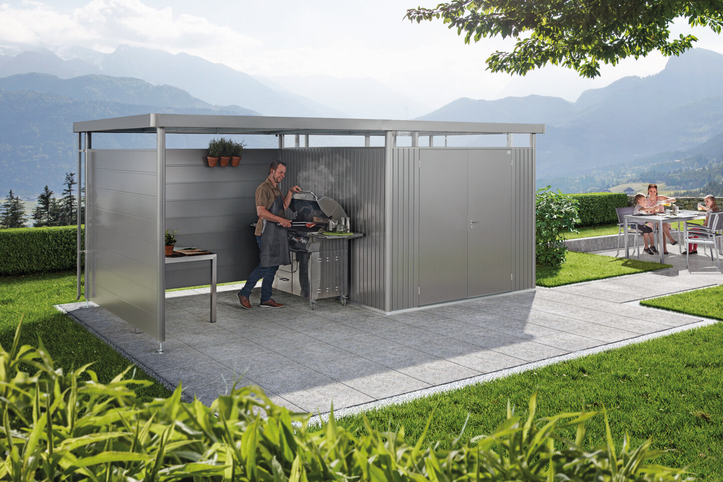 HighLine plus Dach und Wände