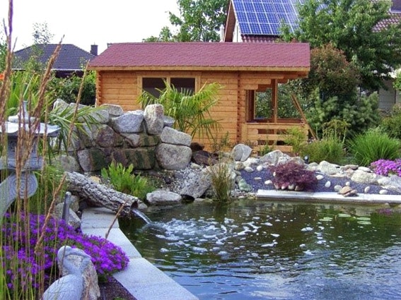 Gartenhaus für Teichtechnik Gartenhaus für Teichtechnik