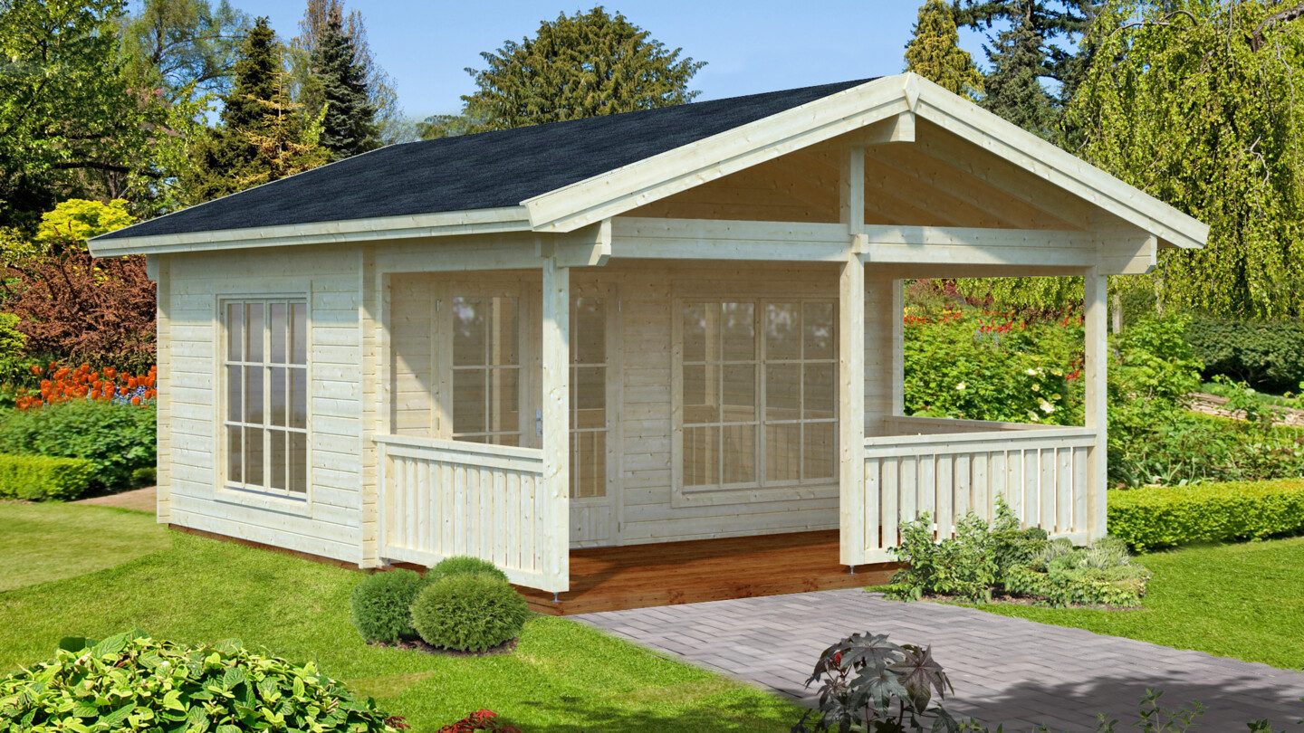 Palmako Ferienhaus Agneta 18,8+12,5 m² - 70 mm