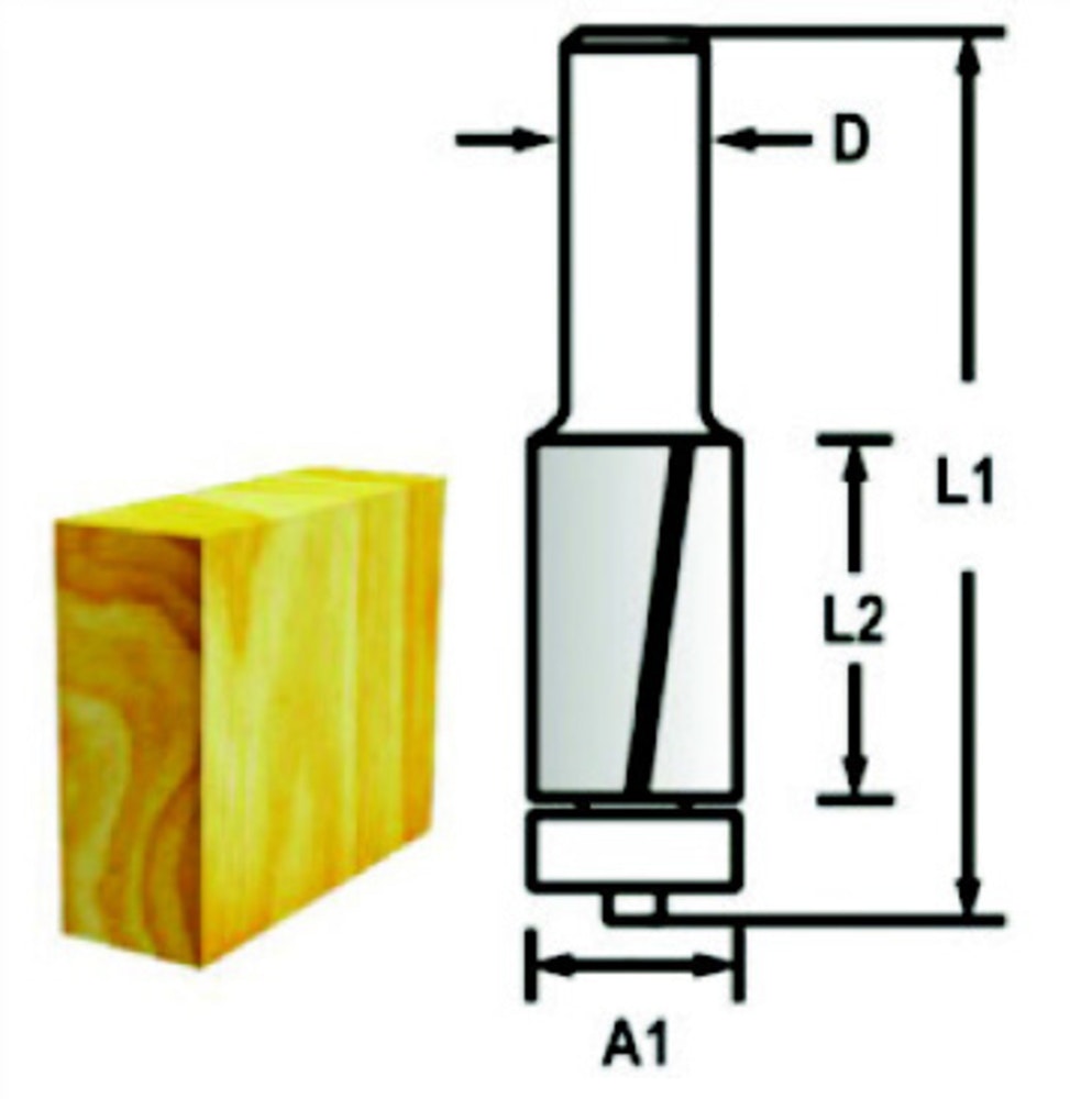 Makita Bündigfräser mit zwei Schneiden