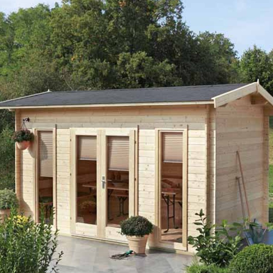 Wolff Finnhaus Blockbohlenhäuser 28 mm