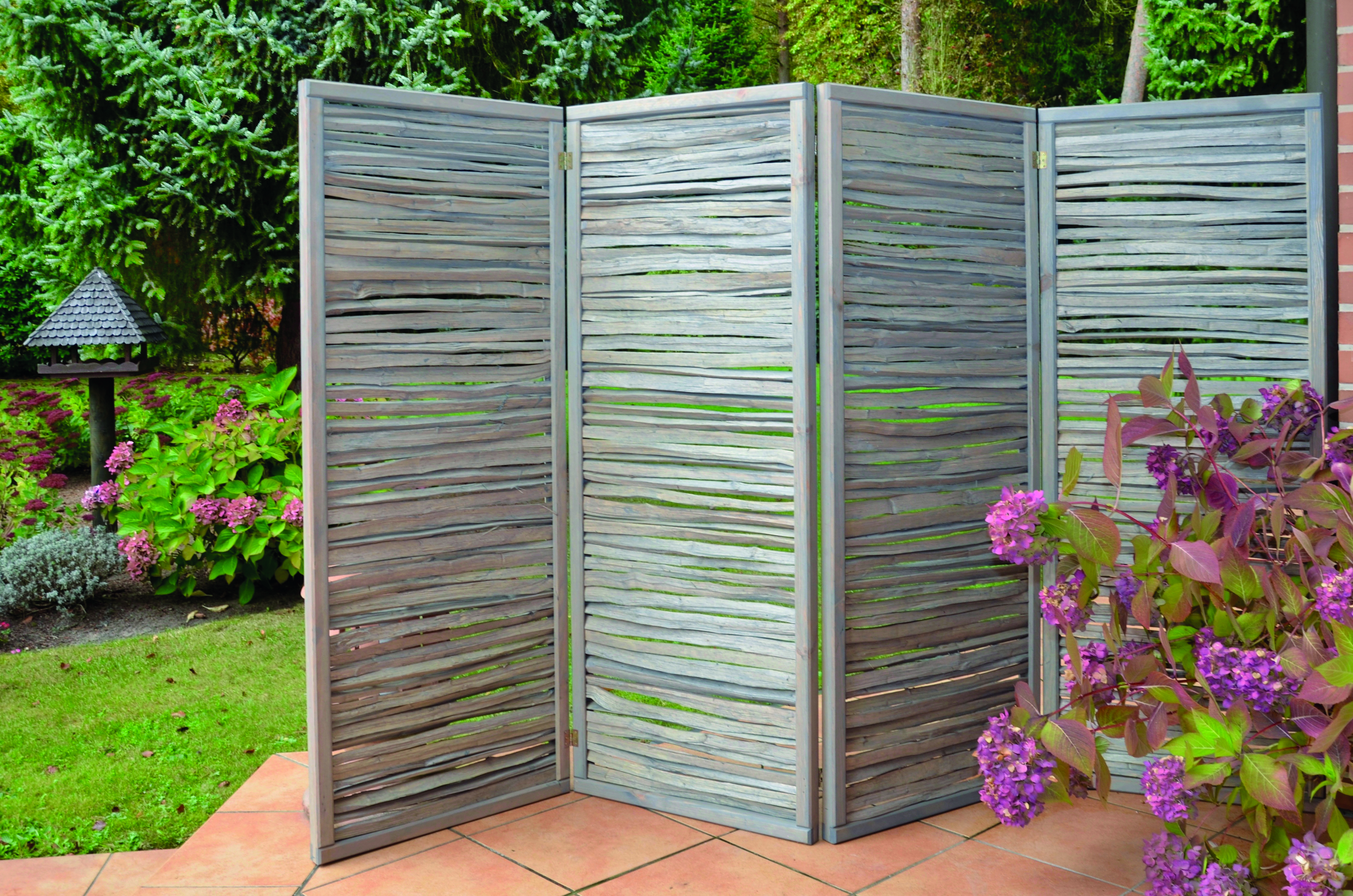 T&J ESMERALDA Paravent Natürlicher Sichtschutz Zaun