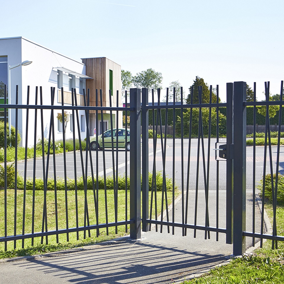 Vorgarten Stabgitter Zaun