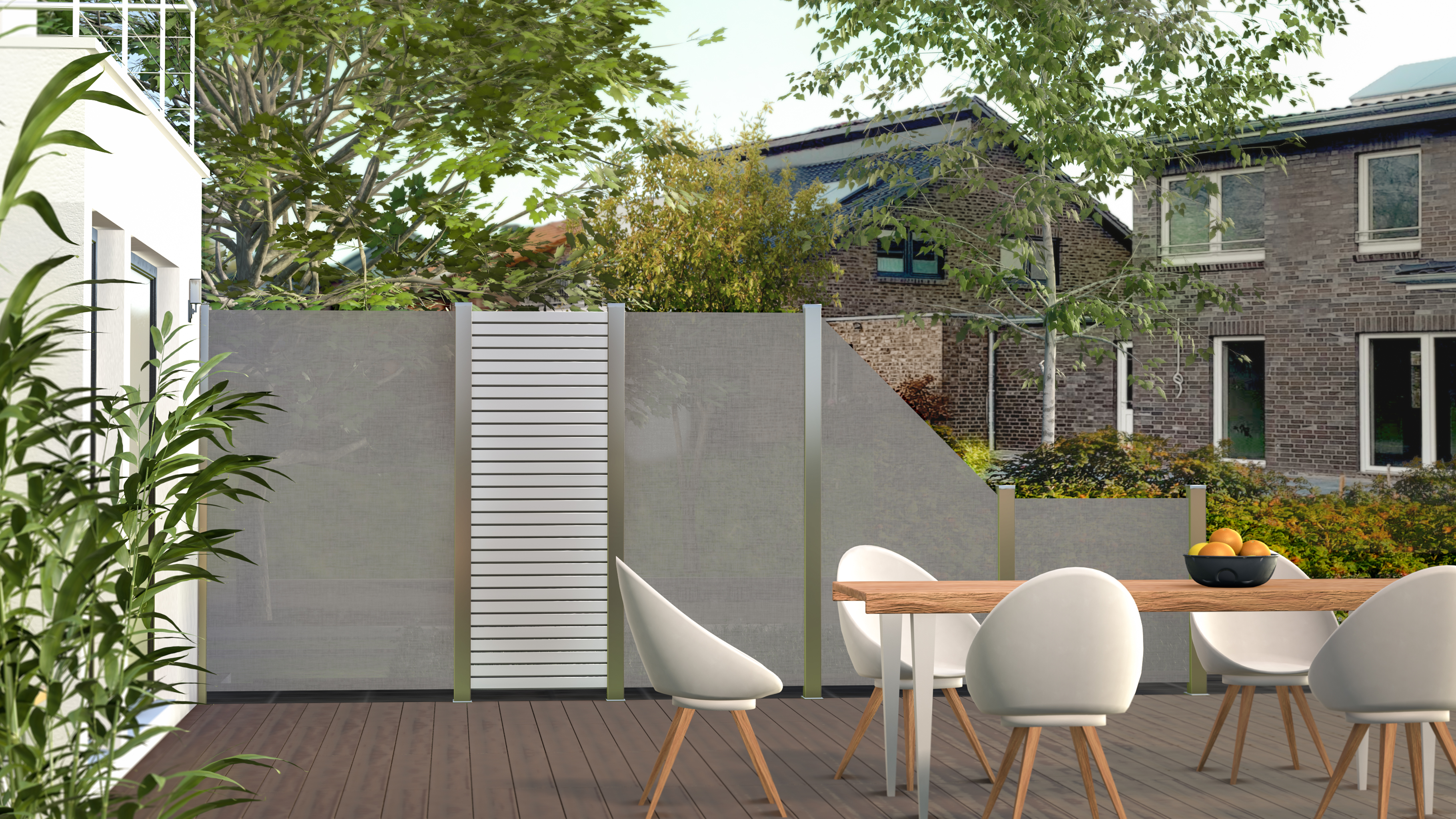 Glas Sichtschutz Zäune