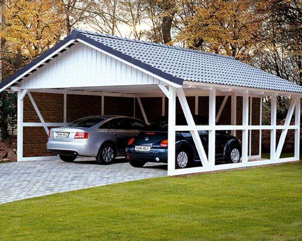Skan Holz Konstruktionsvollholz Satteldach Carports