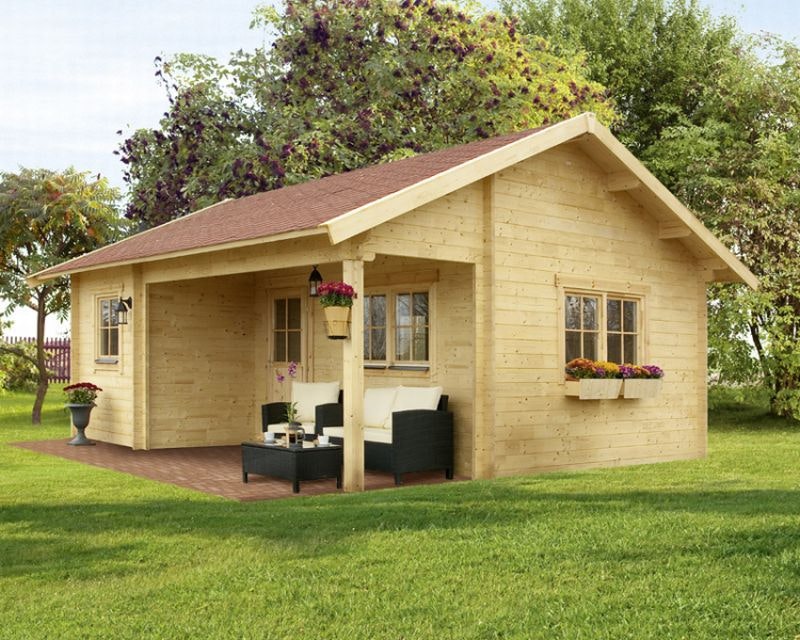 Skan Holz Gartenhäuser nach Dachform