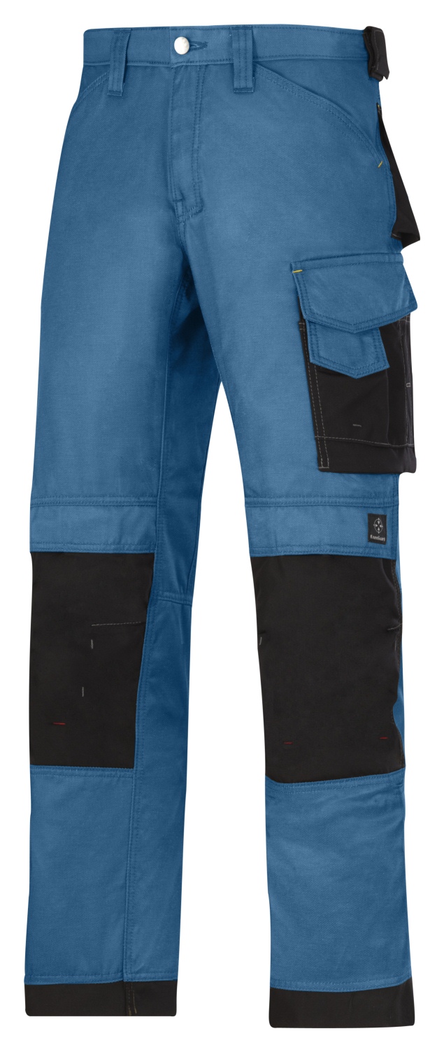Snickers: 3312 DuraTwill™ Hose-ozean blau-schwarz 1704-46
