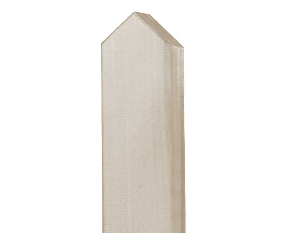 BM Zaunpfosten 90 x 90 cm vierkant Fichte Spitzkopf farbig kirschbaum 150 cm