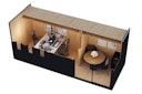 Vorschaubild Karibu Design Gartenhaus Home Office Studio 3 Blackline - 73 mm