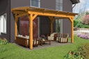 Vorschaubild Skan Holz Sanremo aus Leimholz ohne Mittelpfosten Breite 434 cm freistehende Terrassenüberdachung