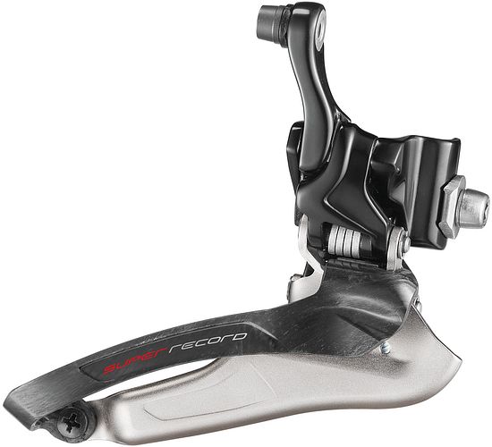 Campagnolo Umwerfer Super Record 12s Anlötsockel schwarz