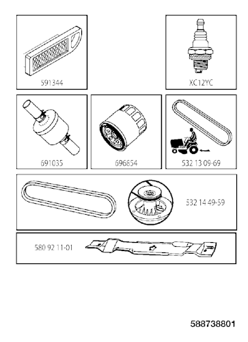 Husqvarna Gartentraktoren 960410370 TS 242